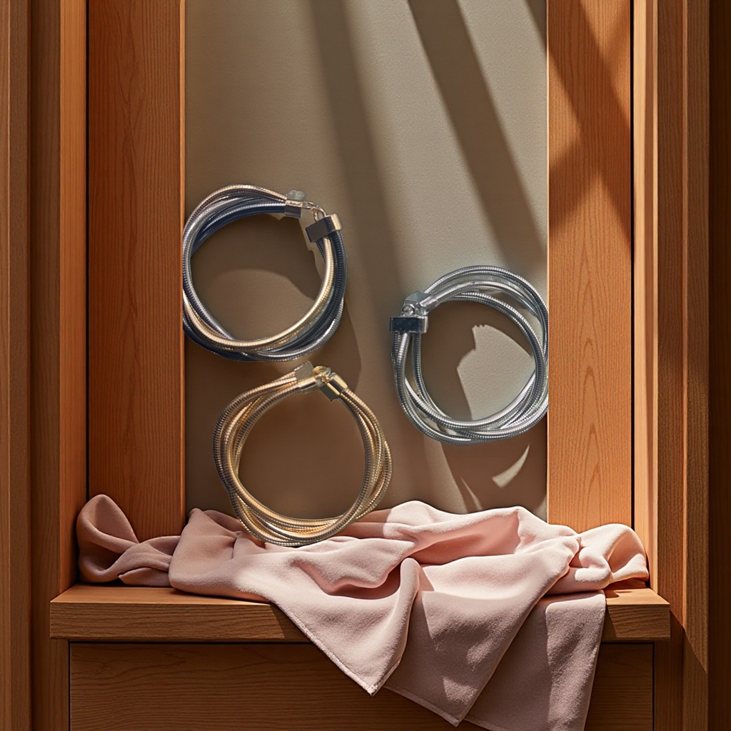 关键词：手镯  

标题：简约时尚百搭开口手镯 女士个性潮流手腕饰品礼物产品图