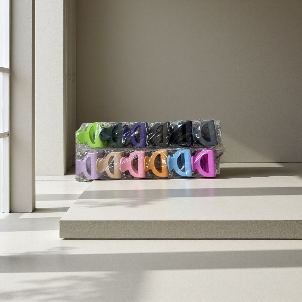 5cm半圆橡皮漆12色 环保材质 涂色均匀 手工绘画专用A4纸80g