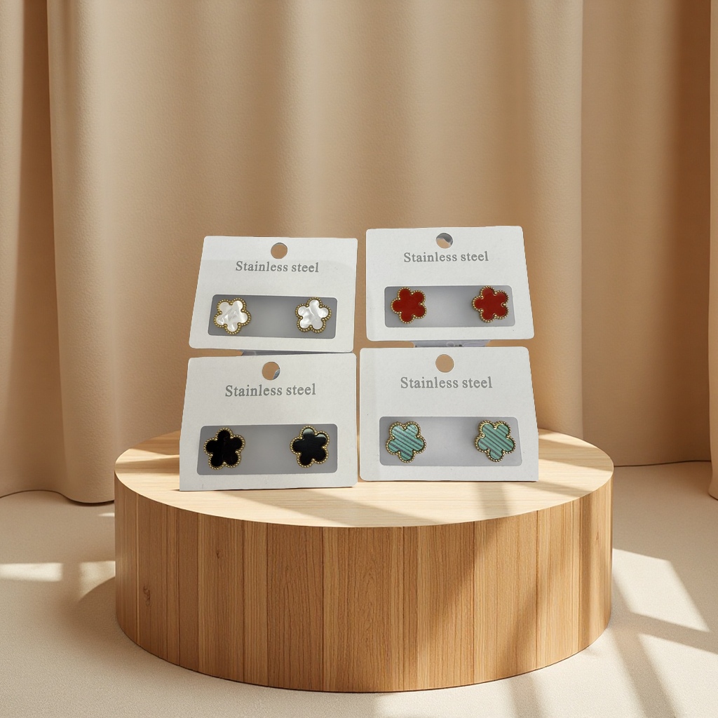 钛钢饰品耳钉 时尚简约耳饰 个性潮流百搭饰品耳钉