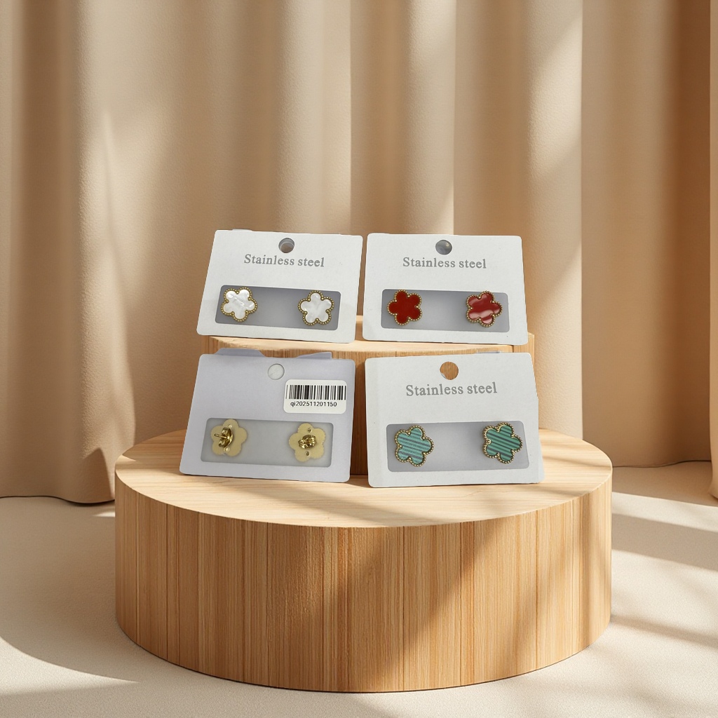 钛钢饰品耳钉 时尚简约耳饰 个性潮流百搭饰品耳钉详情图2