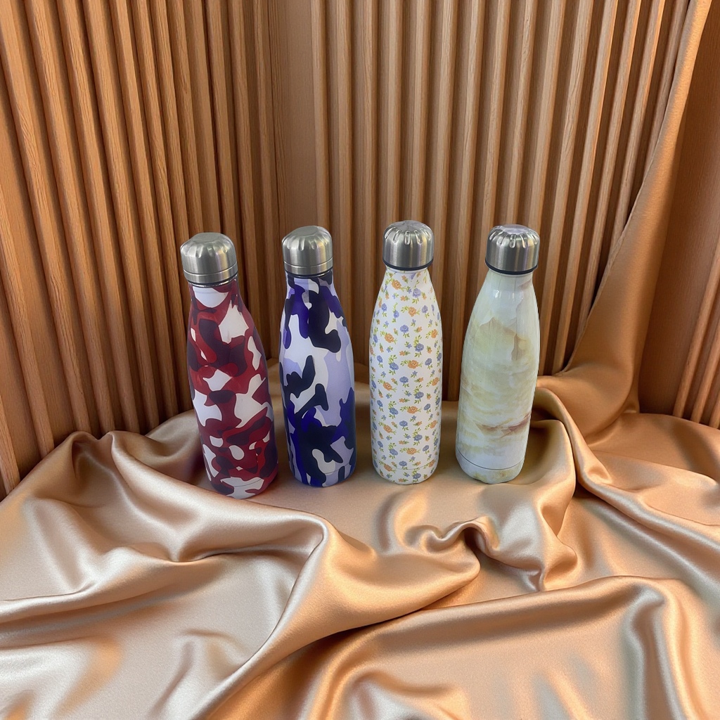 2025运动保温杯系列500ml花型混装304不锈钢材质便携水杯保温杯水杯