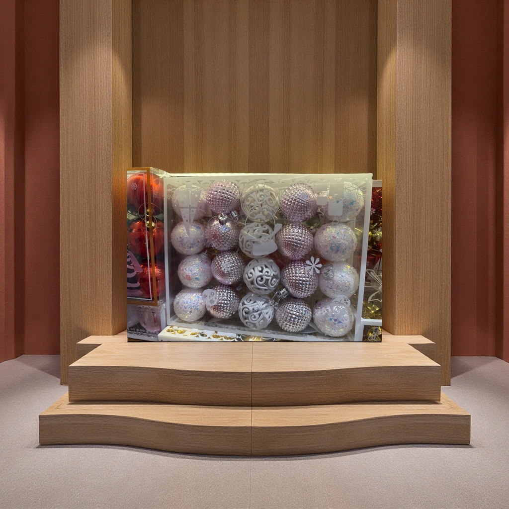 Christmas ball decorative pendants, Christmas tree festival decoration items, creative colored balls, home ornaments Specification image