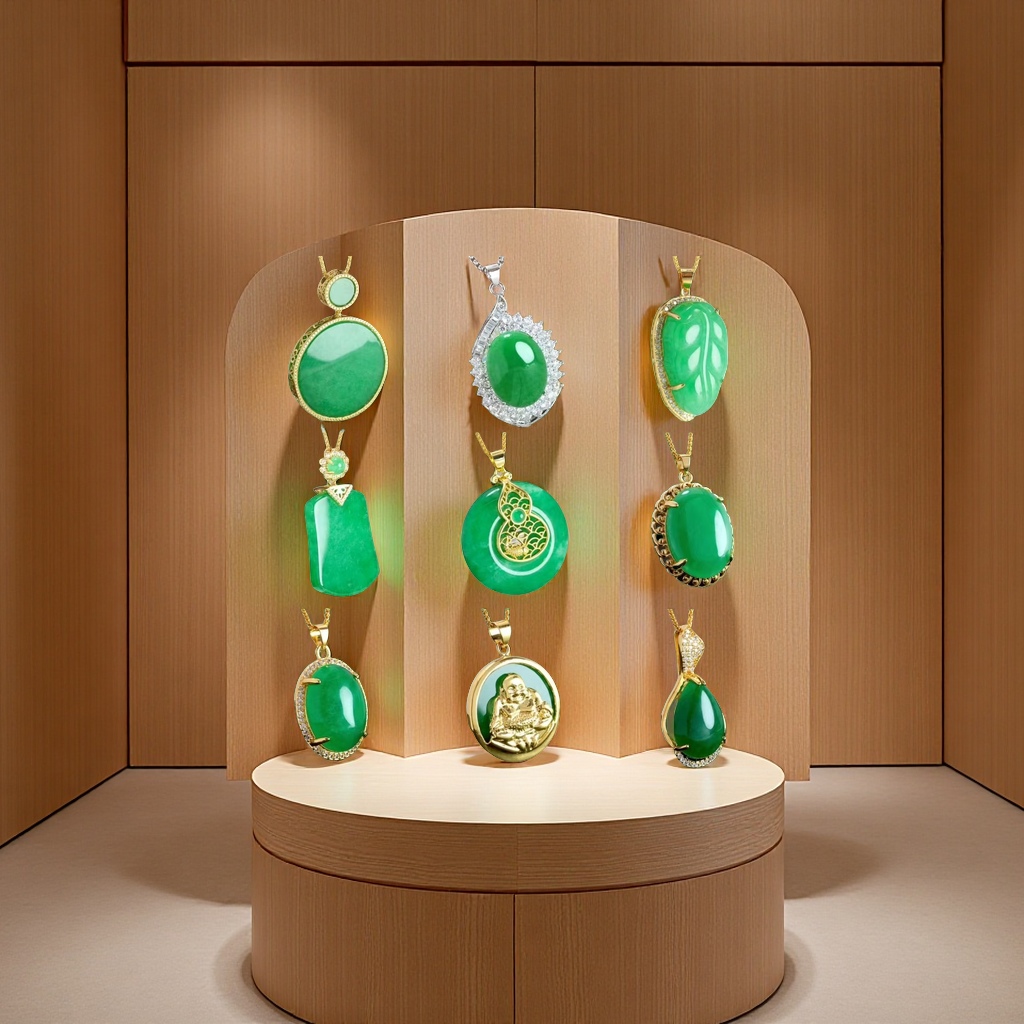 天然玉髓吊坠 女士简约时尚项链挂件 精致工艺礼物细节图