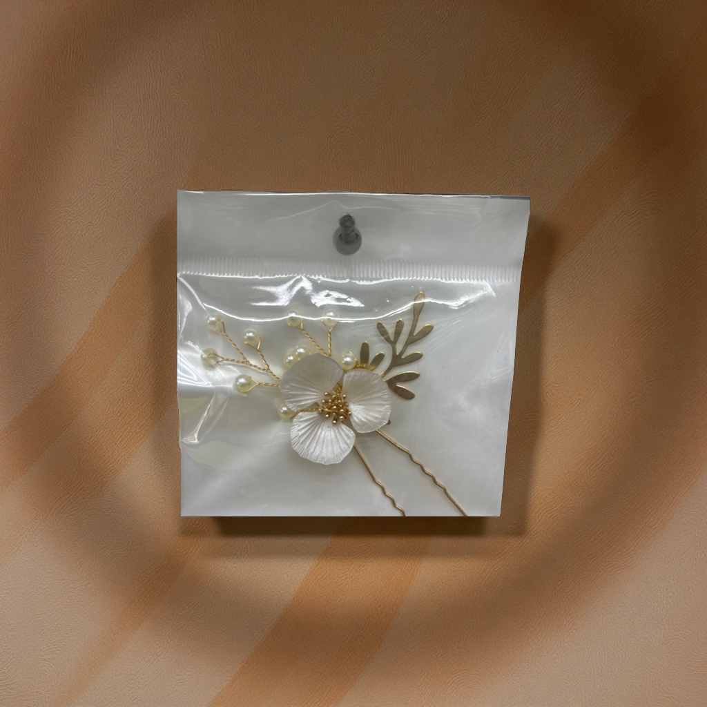 韩式简约珍珠发饰头饰 新娘婚礼发夹百搭气质优雅头花饰品