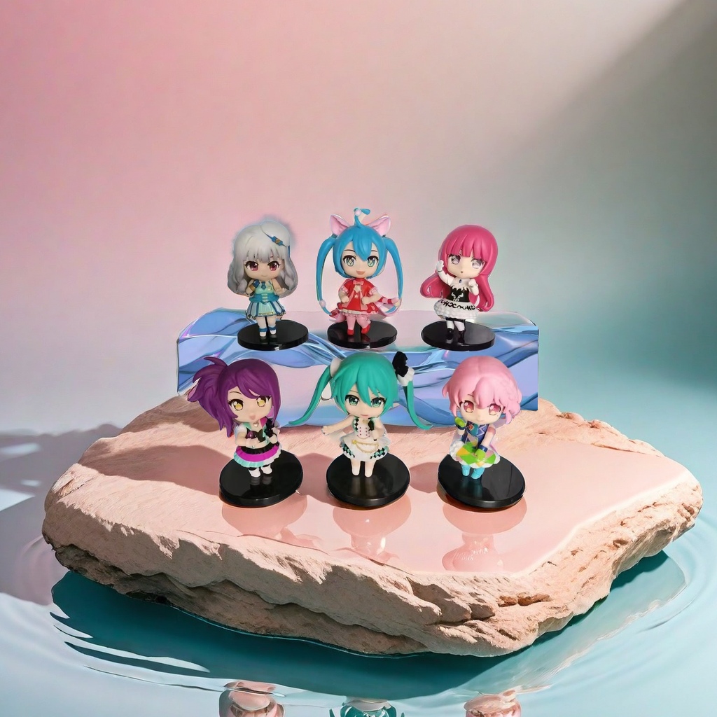 潮玩卡通公仔模型收藏摆件 创意手办娃娃公仔 装饰礼品桌面摆设