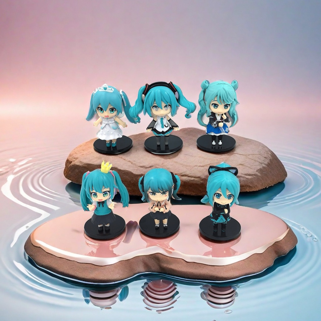 潮玩卡通公仔模型收藏摆件 创意手办娃娃公仔 装饰礼品桌面摆设产品图