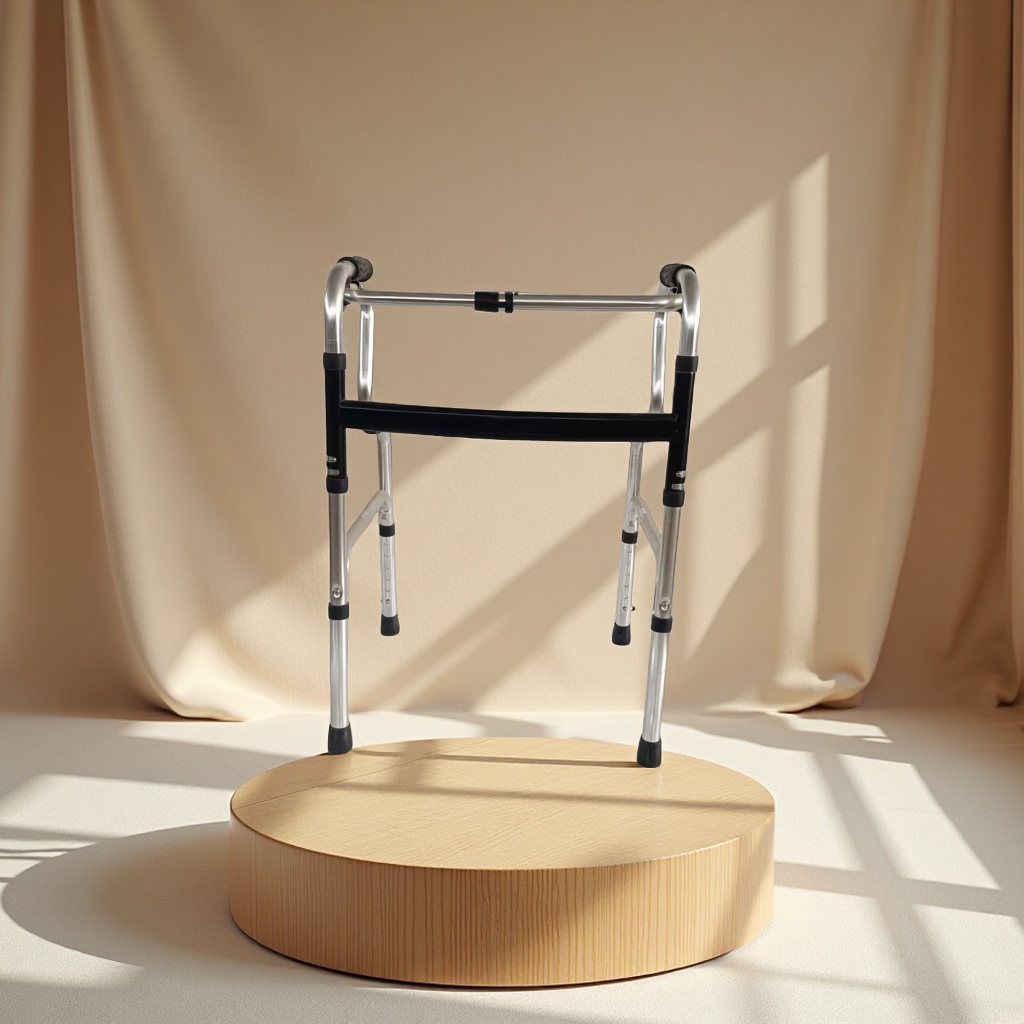 Wholesale aluminum alloy elderly walkers, double-bend walkers, stainless steel assistive walkers, crutches and health care equipment accessories from the manufacturer