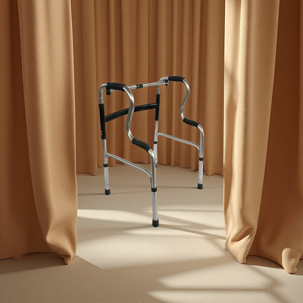 Wholesale aluminum alloy elderly walkers, double-bend walkers, stainless steel assistive walkers, crutches and health care equipment accessories from the manufacturer Application Scenario