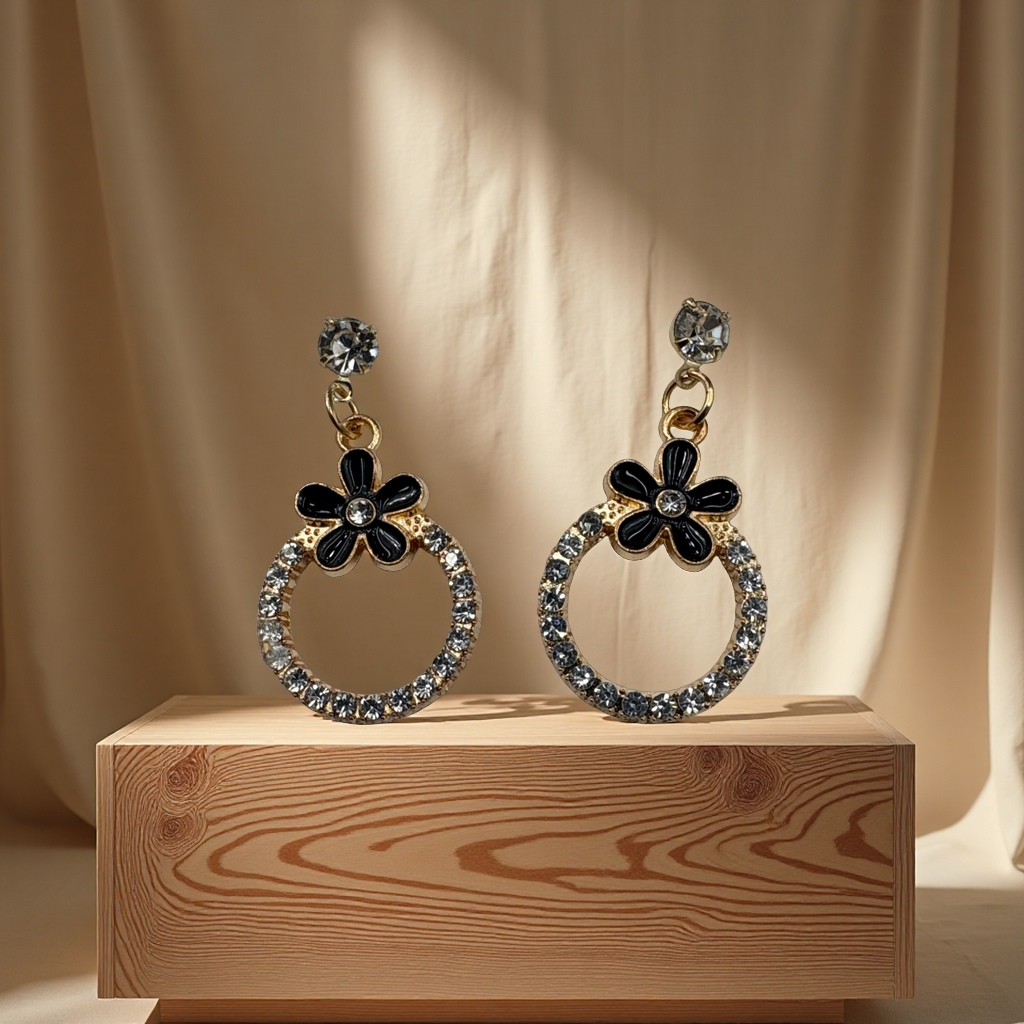 简约时尚气质百搭耳环 女士轻奢设计感耳饰软陶饰品配件产品图