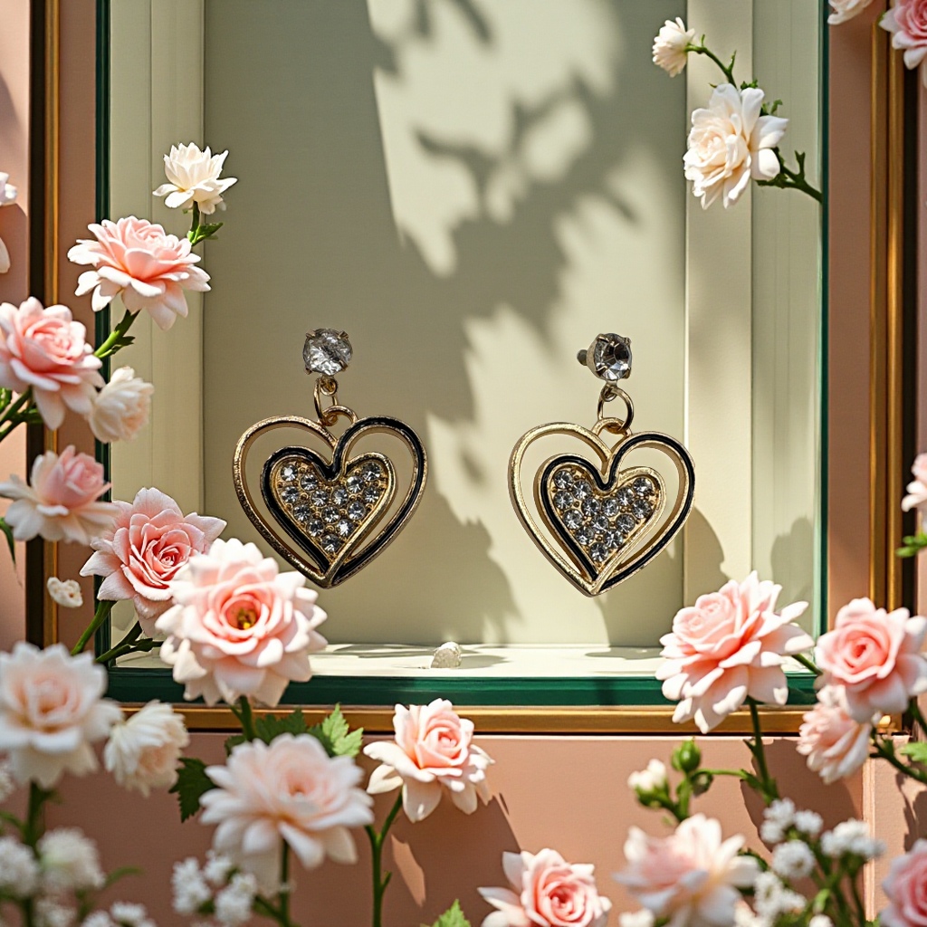 时尚耳钉吊坠套装简约百搭气质女款防过敏轻奢时尚礼物