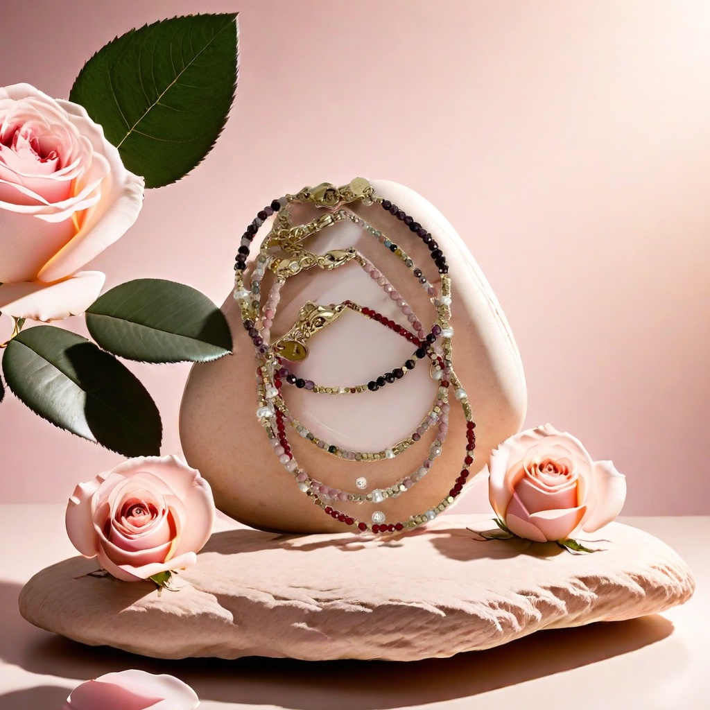 天然石头手链 时尚简约手工饰品 个性潮流男女通用款细节图