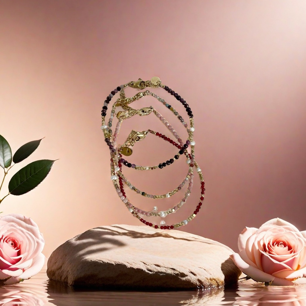 天然石头手链 时尚简约手工饰品 个性潮流男女通用款产品图