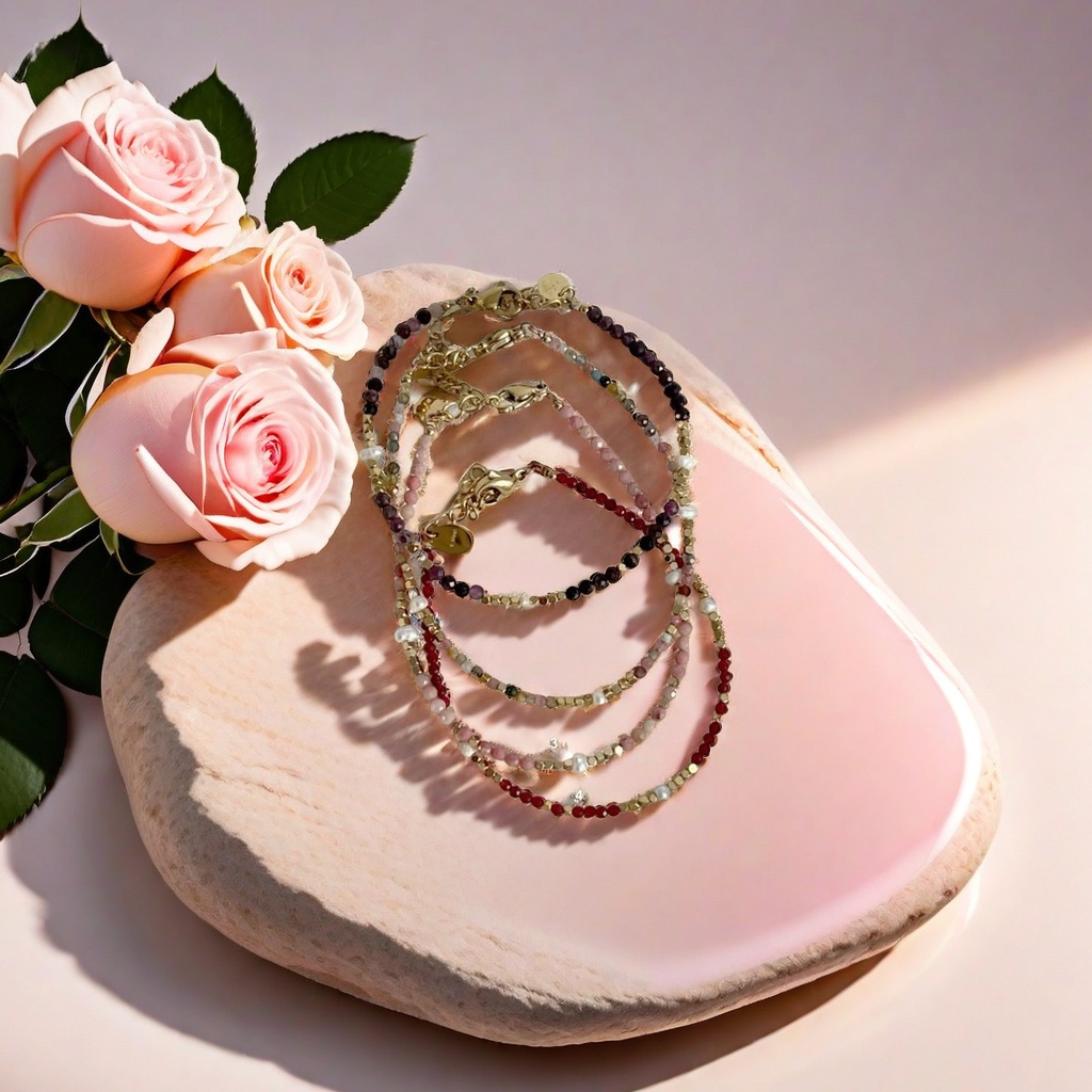 天然石头手链 时尚简约手工饰品 个性潮流男女通用款