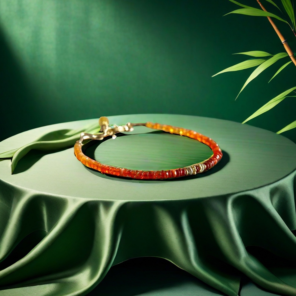 天然石头手链 简约设计 时尚百搭 个性潮流饰品 男女通用款