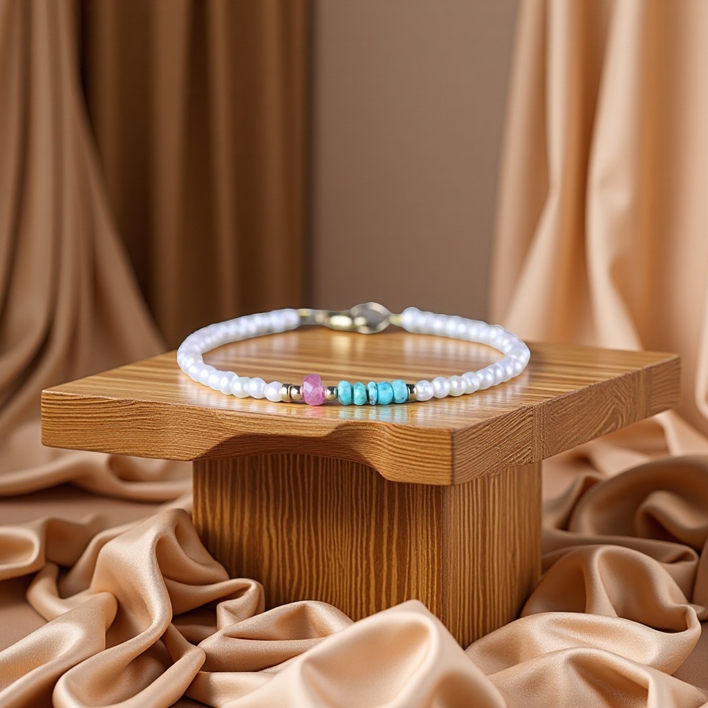 关键词：手链 石头

标题：简约时尚手链期货款设计百搭饰品潮流轻奢礼物产品图