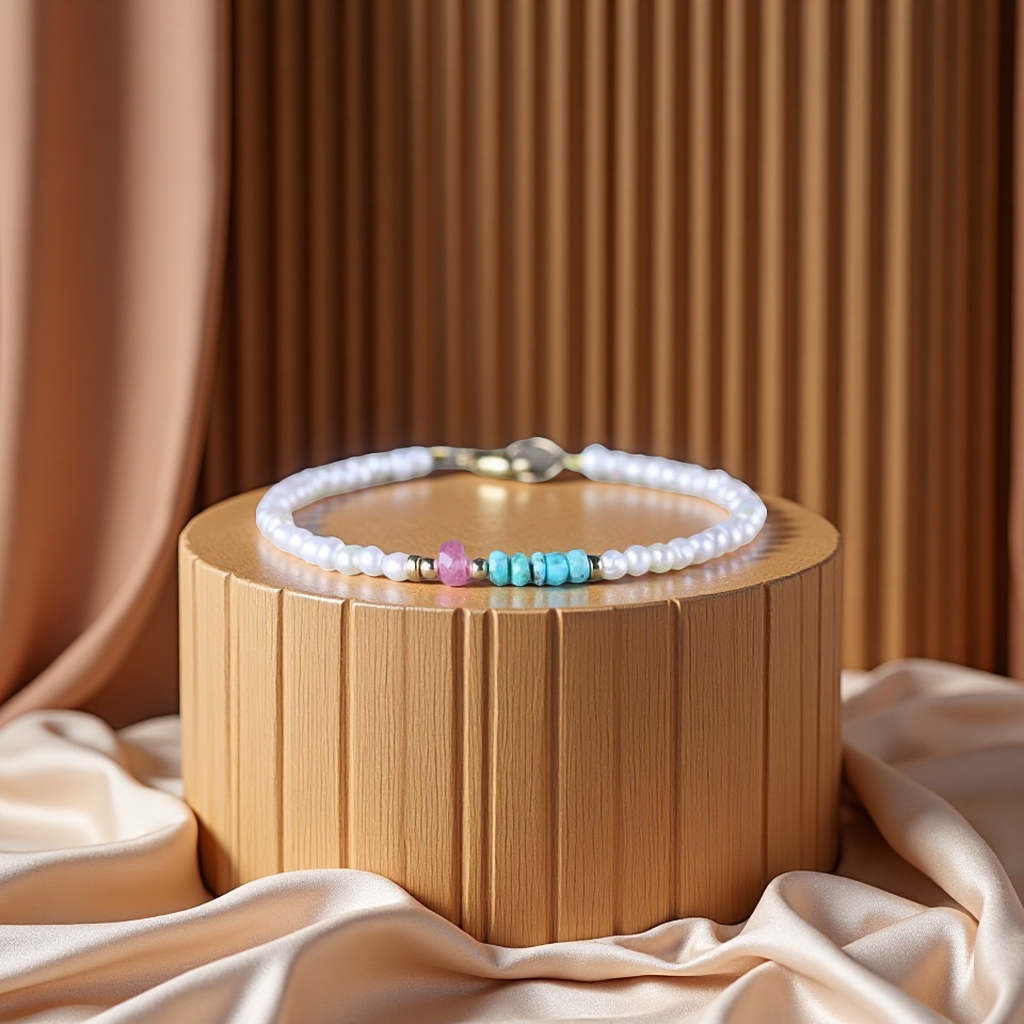 关键词：手链 石头

标题：简约时尚手链期货款设计百搭饰品潮流轻奢礼物