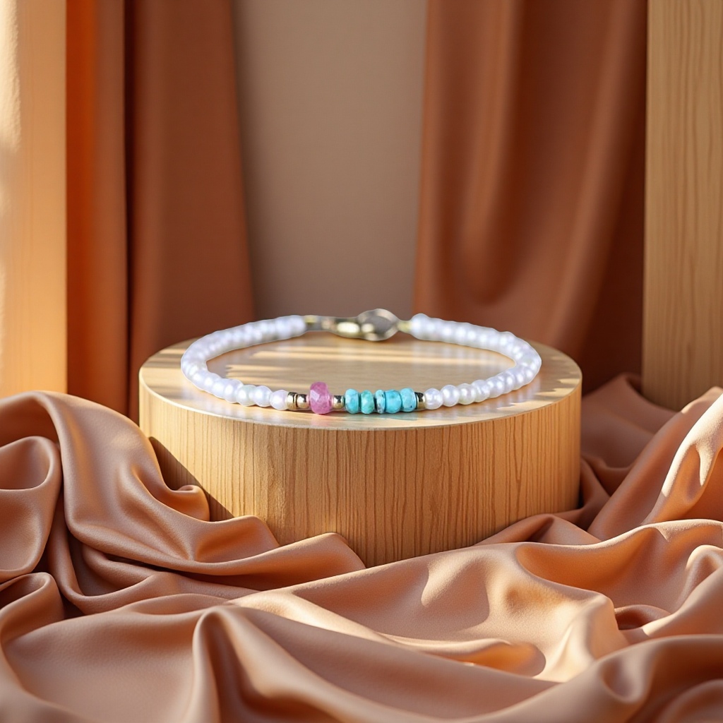 关键词：手链 石头

标题：简约时尚手链期货款设计百搭饰品潮流轻奢礼物细节图