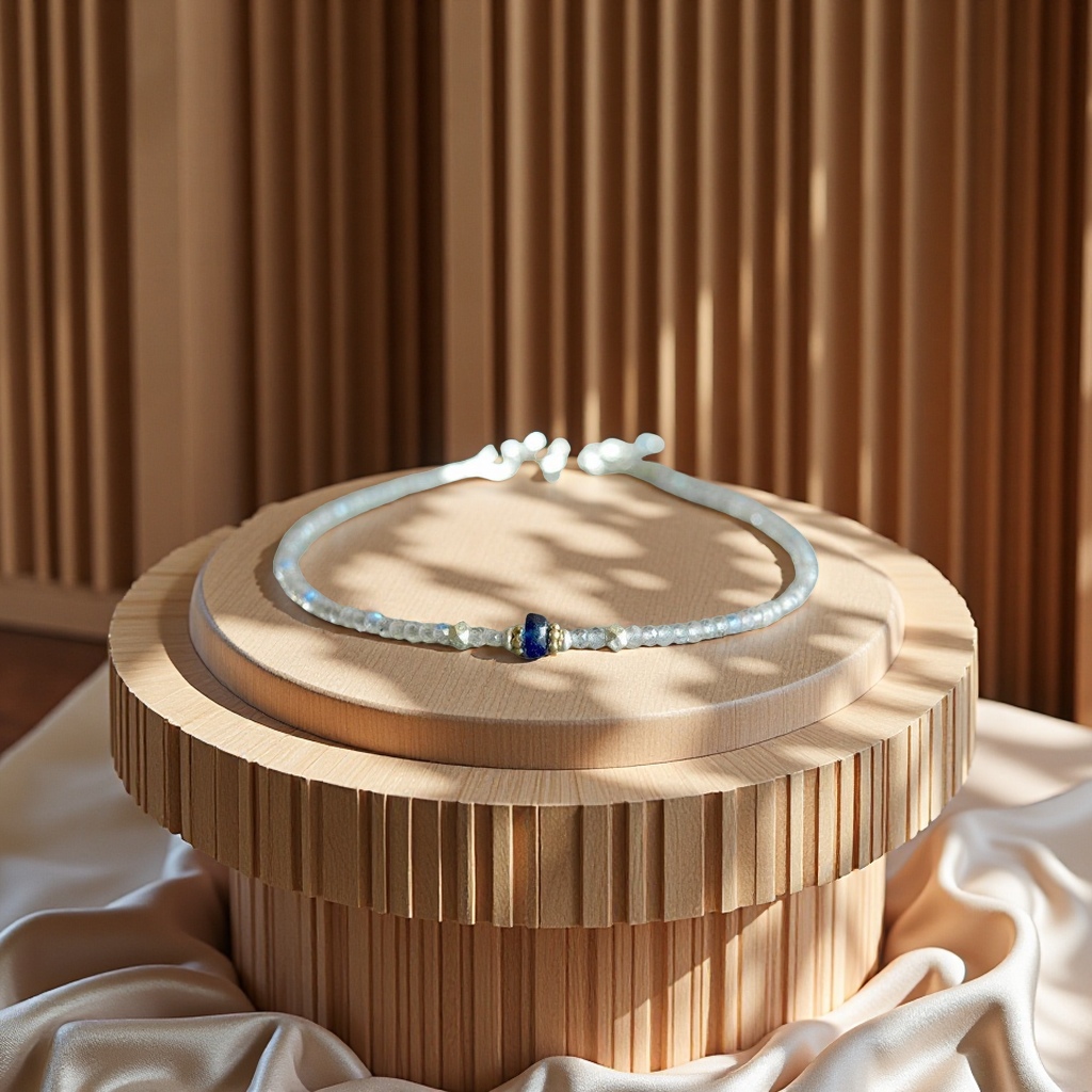 天然石头手链 时尚简约个性饰品 男女通用手工编织款