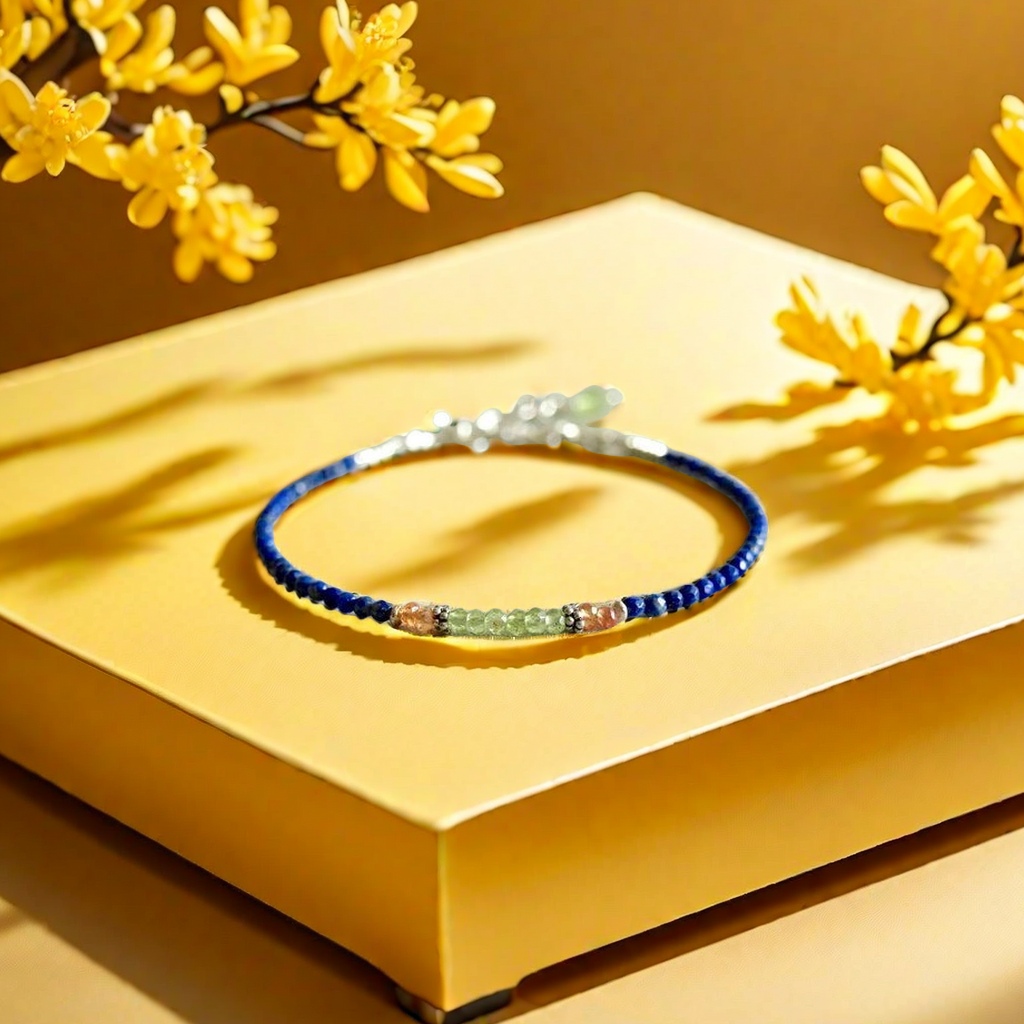 精致天然石头手 女士时尚简约手腕饰品 个性百搭礼物