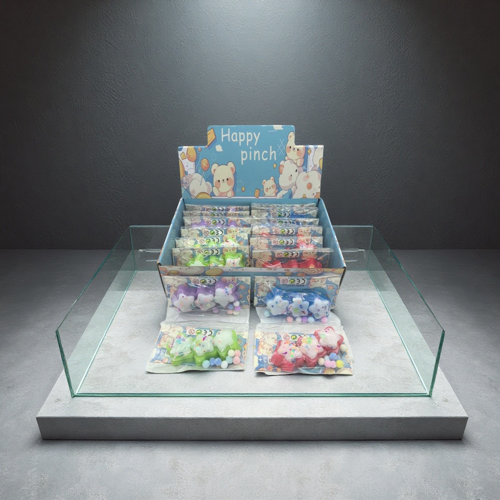 卡头三连五角星 捏捏乐解压玩具厂家直销