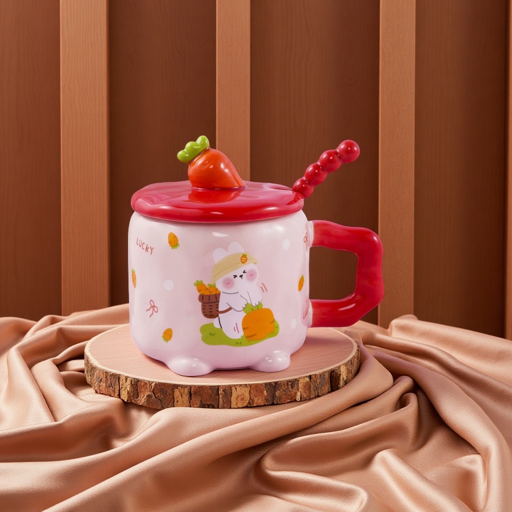 陶瓷咖啡杯情侣装杯 创意音响水杯 时尚便携杯子 多功能咖啡杯陶瓷咖啡杯白底实物图