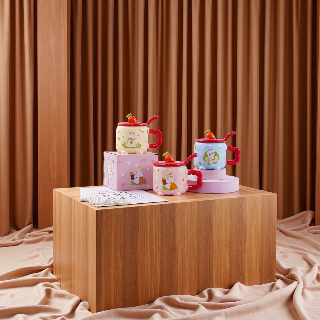 陶瓷咖啡杯情侣装杯 创意音响水杯 时尚便携杯子 多功能咖啡杯陶瓷咖啡杯