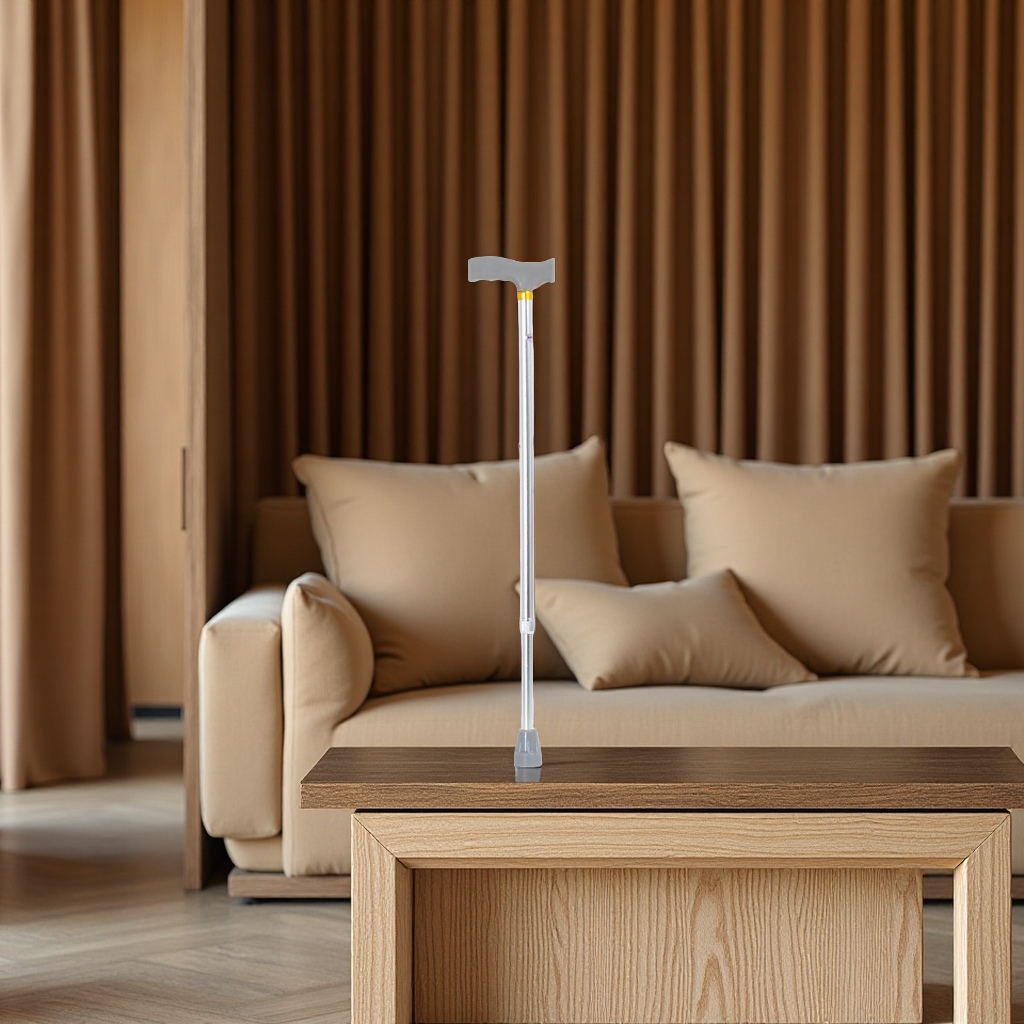 Wholesale of adjustable bronze walking sticks for the elderly, retractable walking sticks, single crutches, hiking poles and skiing poles Item Picture