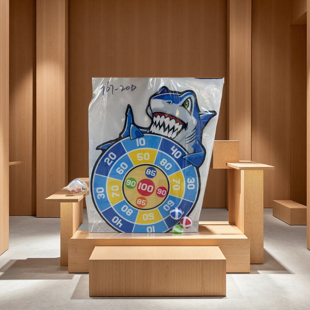 海滩主题儿童玩具鲨鱼飞镖镖靶 趣味室内外游戏亲子互动