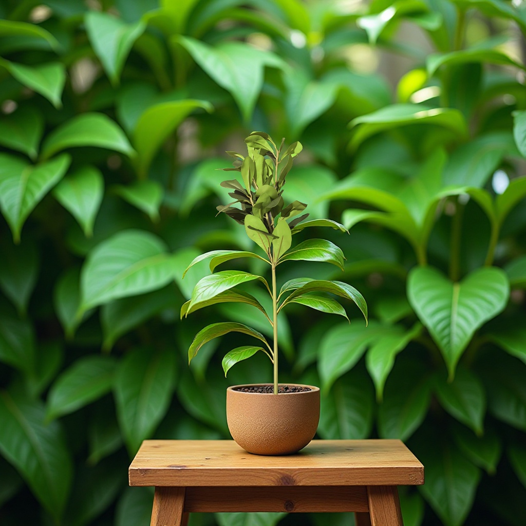 盆栽/迎客松/石头摆件/手工针织向日葵/绿植盆栽细节图