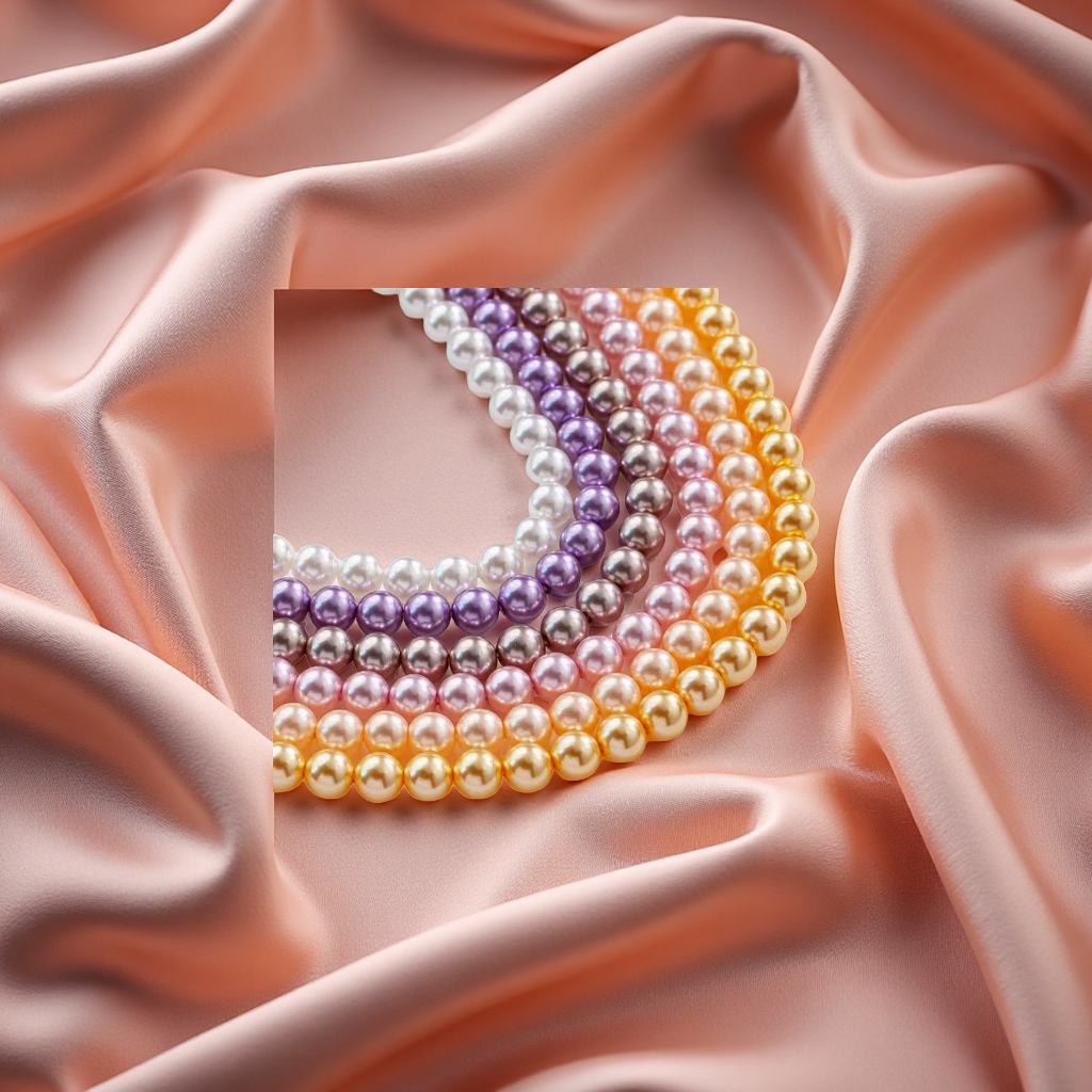 Shell beads, imitation pearls, popular colors
