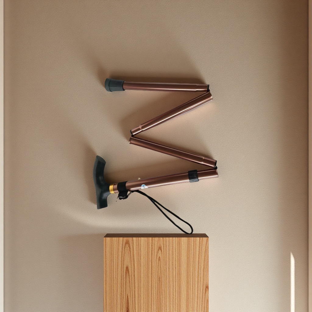 Wholesale aluminum alloy blind walking sticks with 5 adjustable Settings, folding guide rods, portable and extendable blind walking sticks, and multi-functional ski hiking poles from the manufacturer Specification image