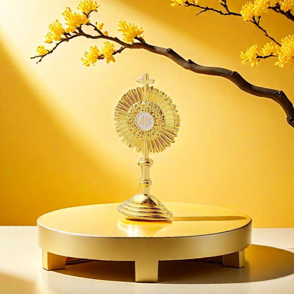 白色滴油金色圣杯摆件 环保锌合金材质 创意家居装饰品 精致工艺礼品产品图