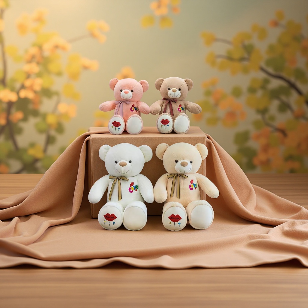 可爱毛绒玩具熊抱抱熊公仔儿童礼物居家装饰柔软舒适玩偶生日礼品毛绒玩具产品图