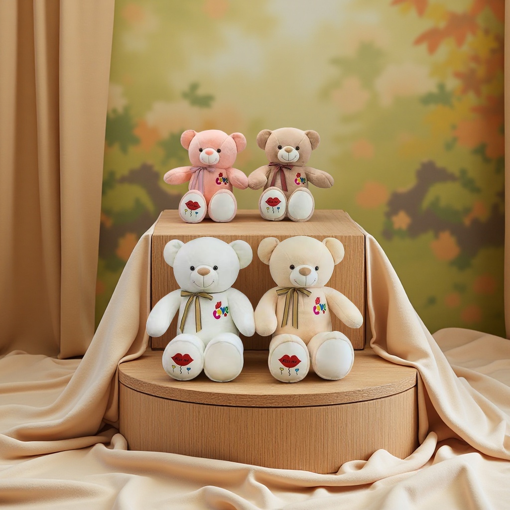 可爱毛绒玩具熊抱抱熊公仔儿童礼物居家装饰柔软舒适玩偶生日礼品毛绒玩具