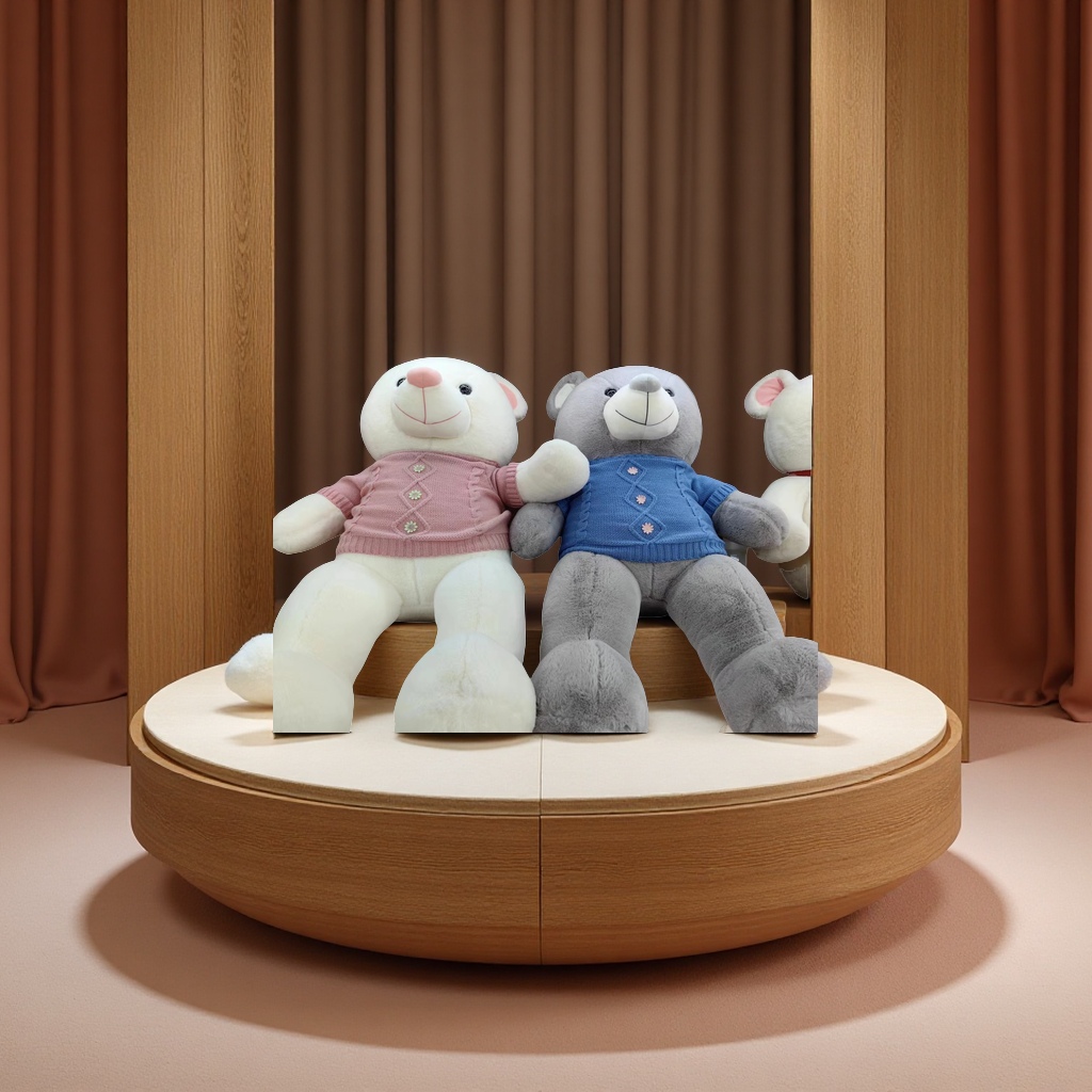 可爱毛绒玩具熊大号抱抱熊公仔柔软布艺儿童礼物生日礼品家居摆件毛绒玩具