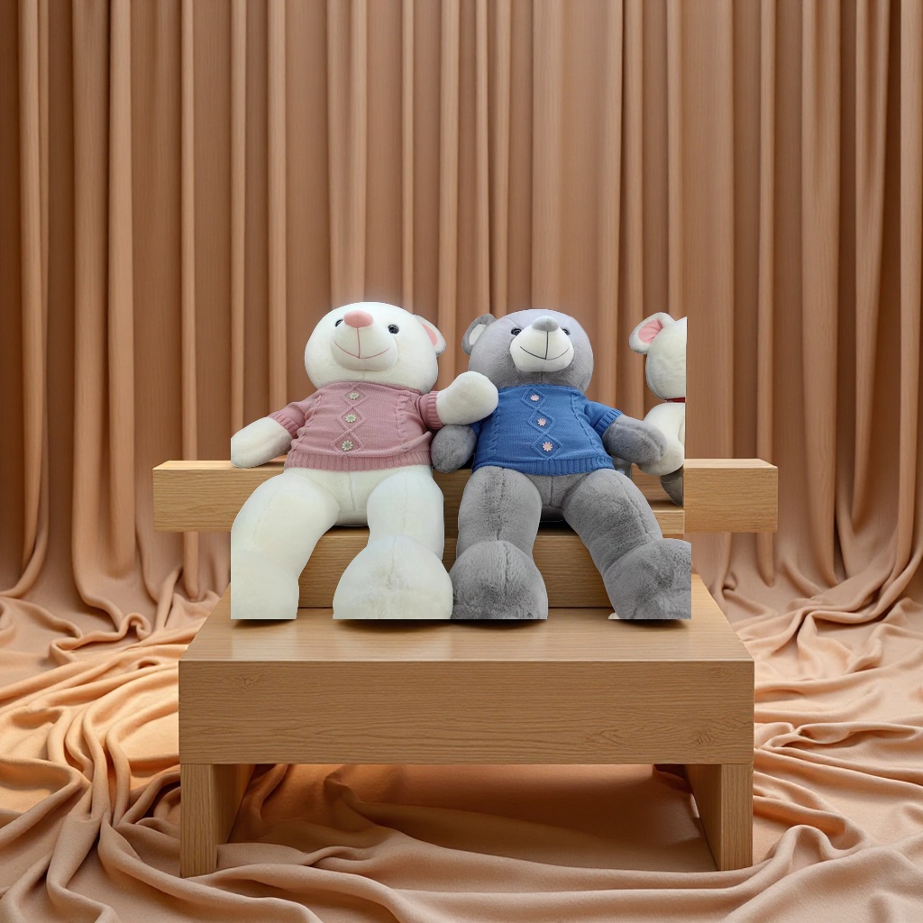 可爱毛绒玩具熊大号抱抱熊公仔柔软布艺儿童礼物生日礼品家居摆件毛绒玩具产品图