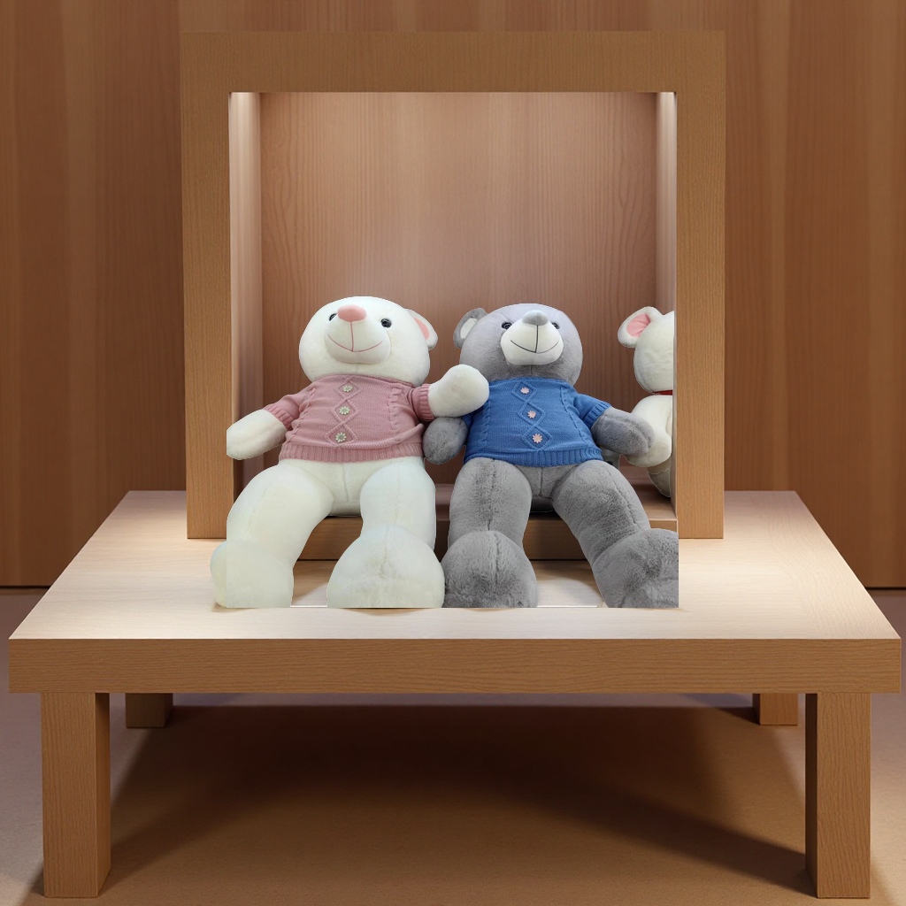 可爱毛绒玩具熊大号抱抱熊公仔柔软布艺儿童礼物生日礼品家居摆件毛绒玩具细节图