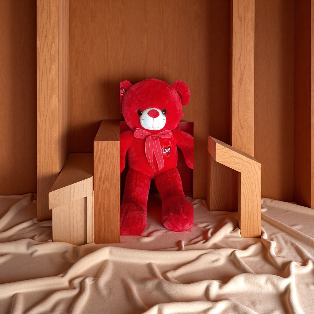 可爱毛绒玩具熊抱抱熊公仔生日礼物儿童玩偶居家摆件柔软舒适毛绒玩具产品图