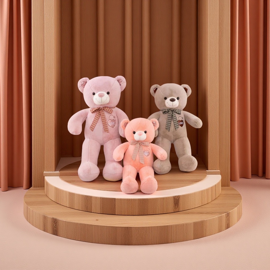 可爱毛绒玩具熊抱抱熊公仔生日礼物儿童玩偶居家摆件柔软舒适毛绒玩具