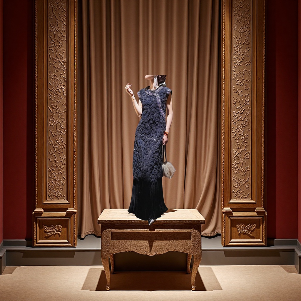 The new Chinese-style dress of 2025, with its heavy embroidery vest and cheongsam, exudes a sense of high-end elegance Application Scenario