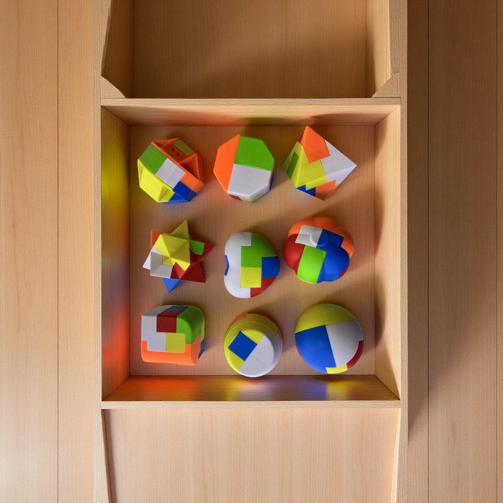 12款鲁班锁益智玩具儿童成人解锁挑战传统木质拼装智力开发