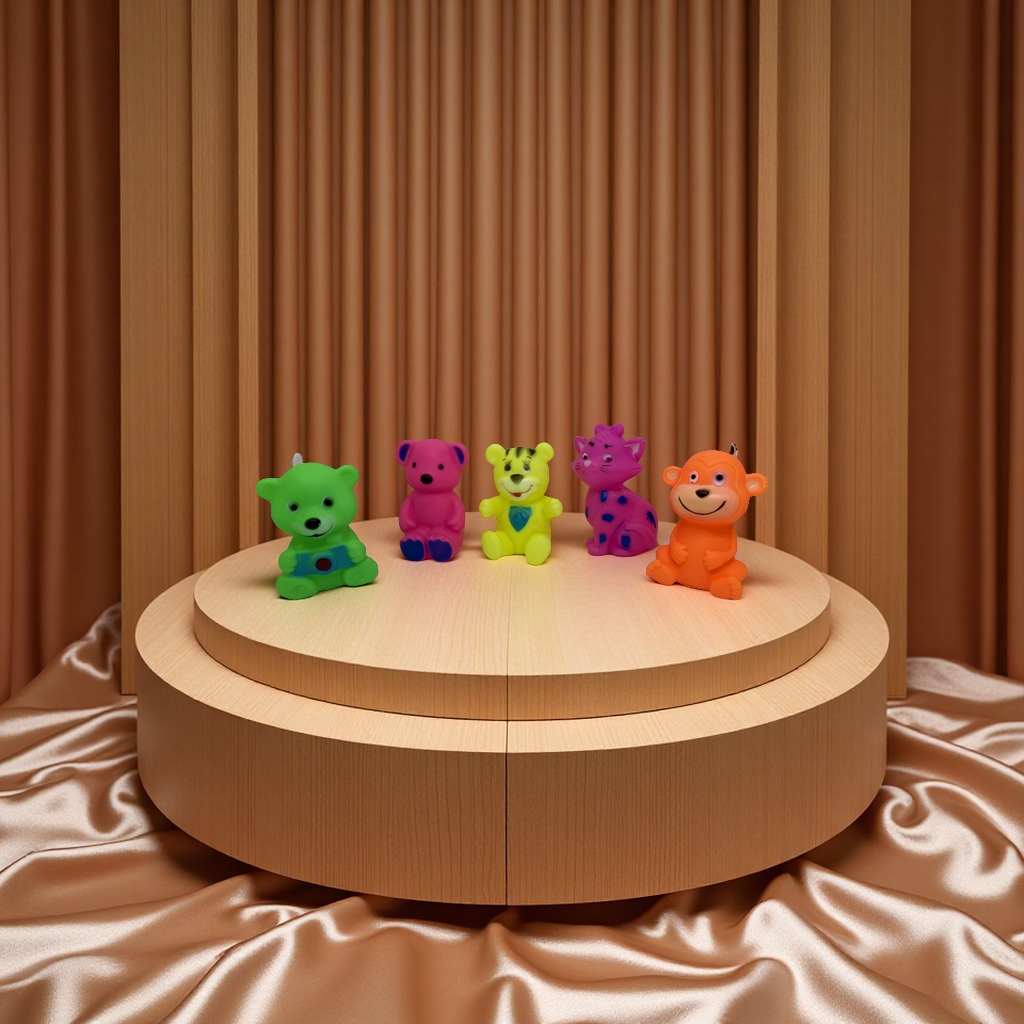 婴幼儿搪胶洗澡玩具 可爱造型趣味互动 安全材质宝宝洗澡必备玩具