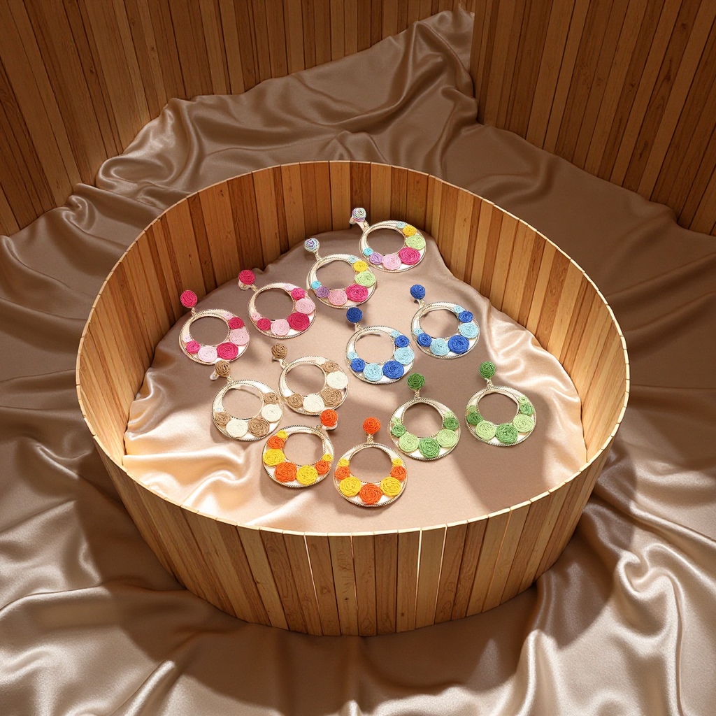 波西米亚风格耳环 女士复古民族流苏耳饰 精致手工设计搭配百搭饰品