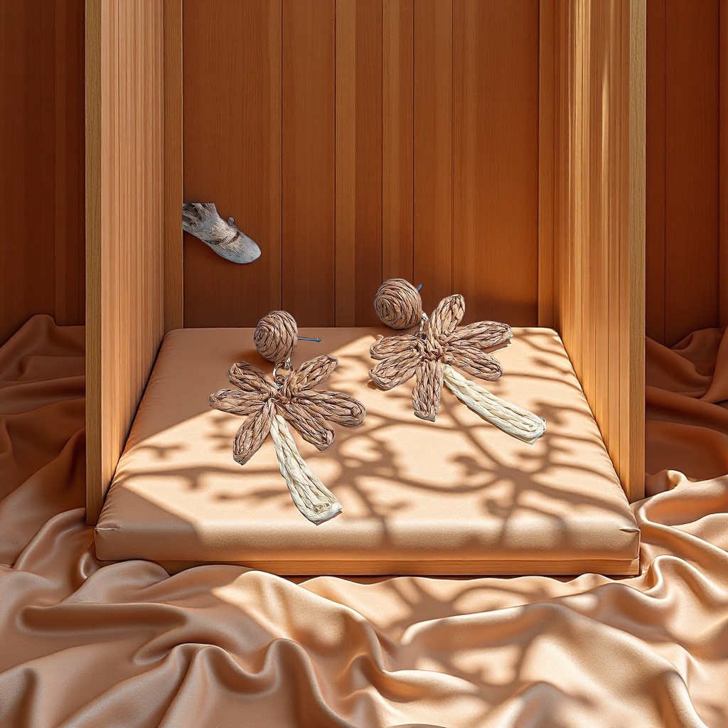 珠片绣白底实物图