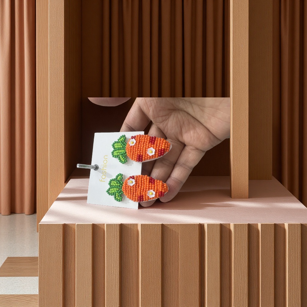 波西米亚风格复古耳环 女士百搭个性潮流饰品 精致手工设计