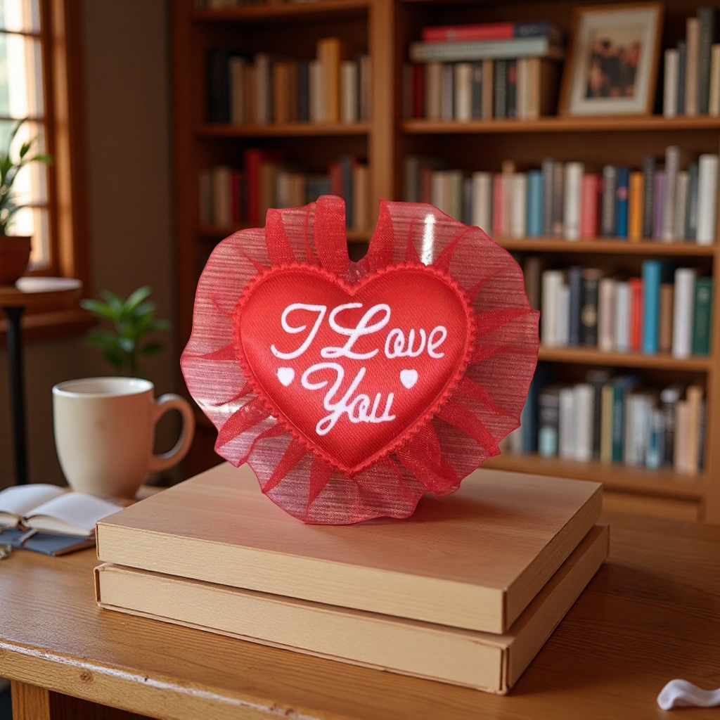 6.5公分宽布料 桃心花边装饰 手工DIY辅料 衣物点缀设计产品图