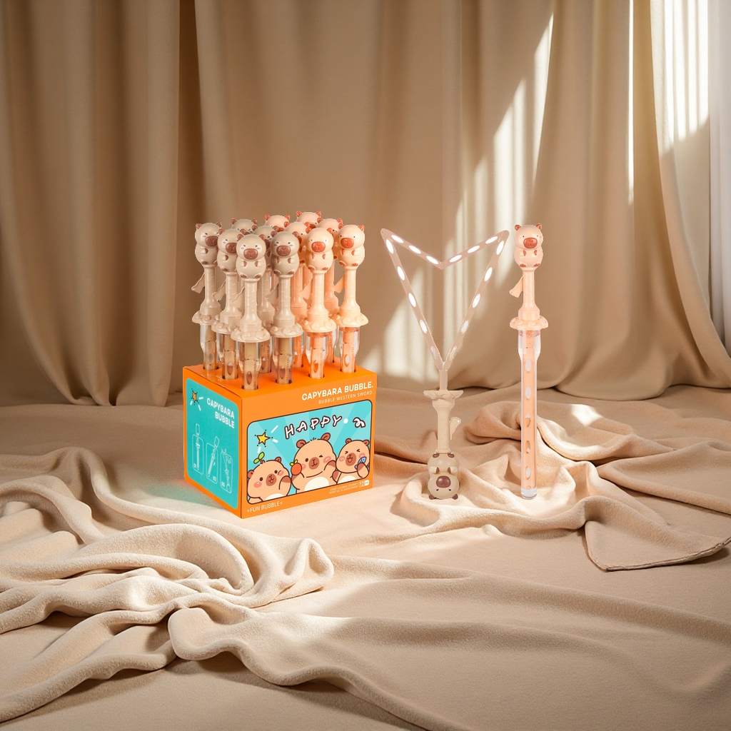 卡皮巴拉大西洋剑泡泡机六一礼物趣味泡泡水户外亲子互动益智玩具细节图