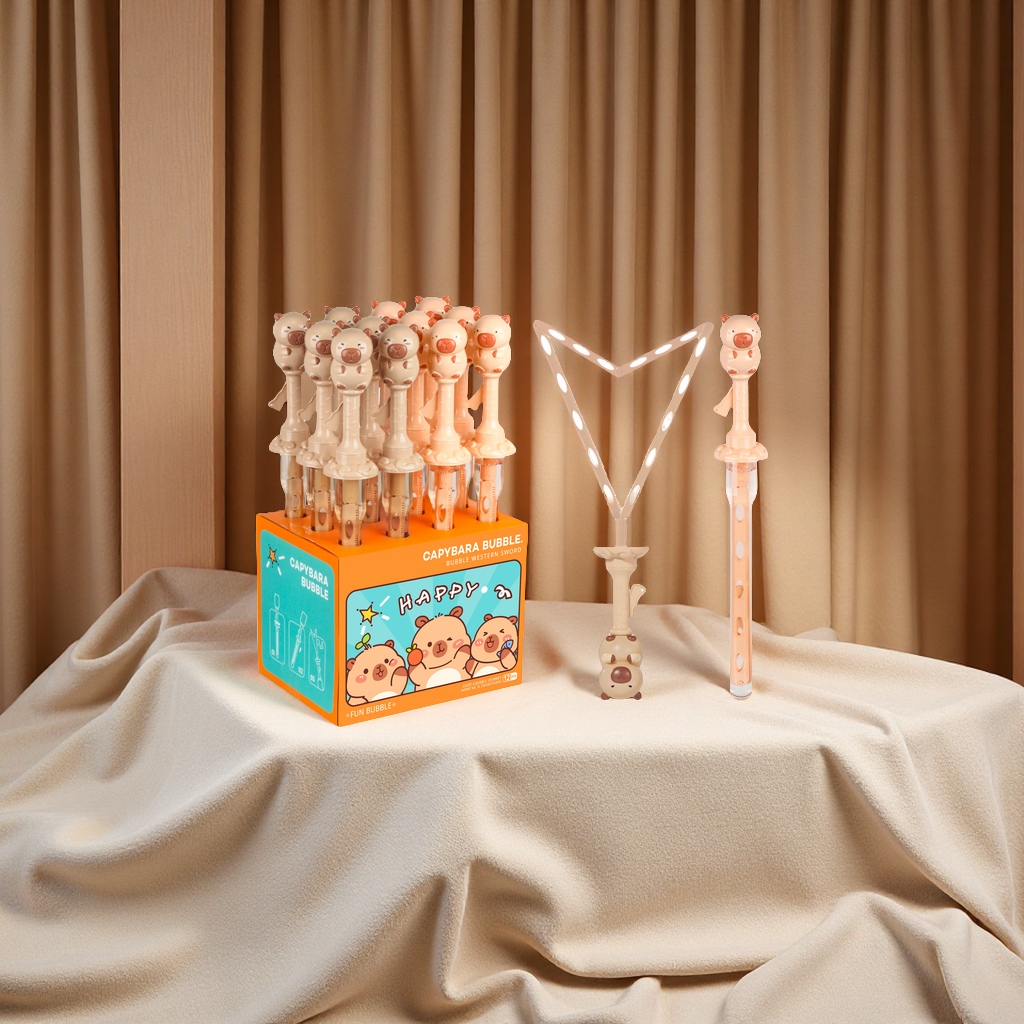 卡皮巴拉大西洋剑泡泡机六一礼物趣味泡泡水户外亲子互动益智玩具