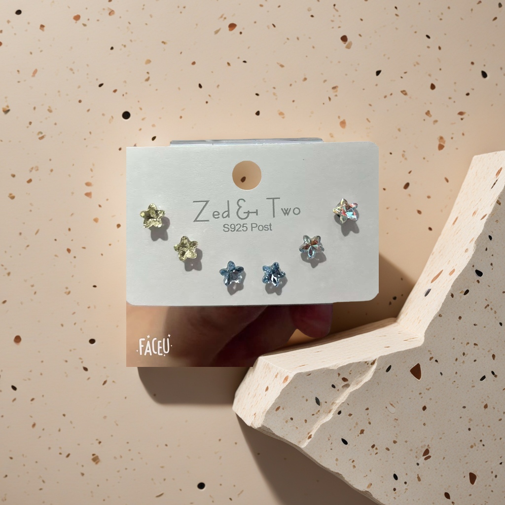 New European Fashion's trendy five-star fashion three-pair set New European fashion stud earrings are more beautiful than just a little. New European Fashion accessories Application Scenario