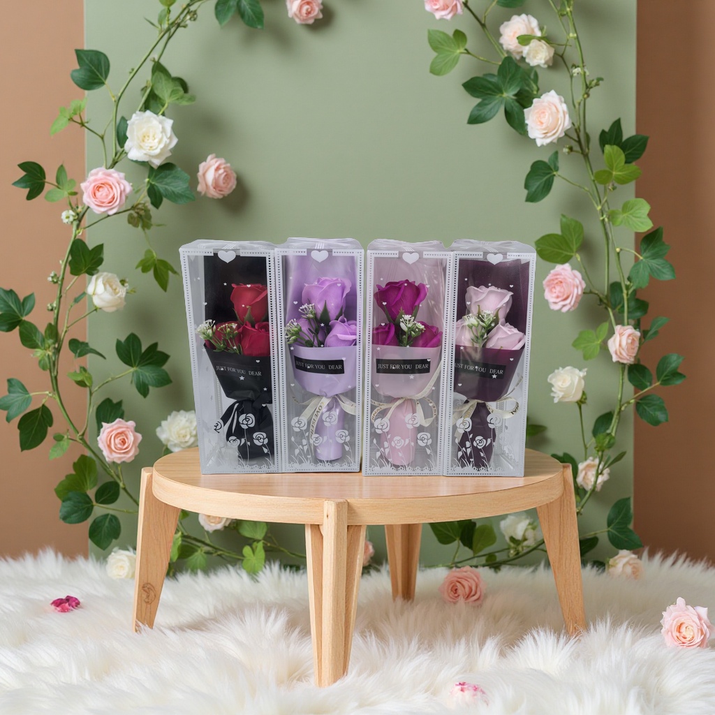 创意标题：单面花束韩式简约礼品包装鲜花设计浪漫送礼节日装饰